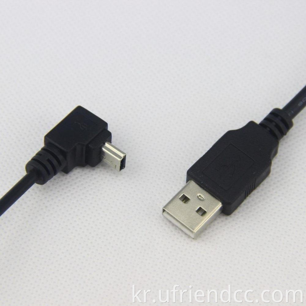 미니 5P 데이터 케이블 USB MP4 티 형 인터페이스 V3 충전 케이블